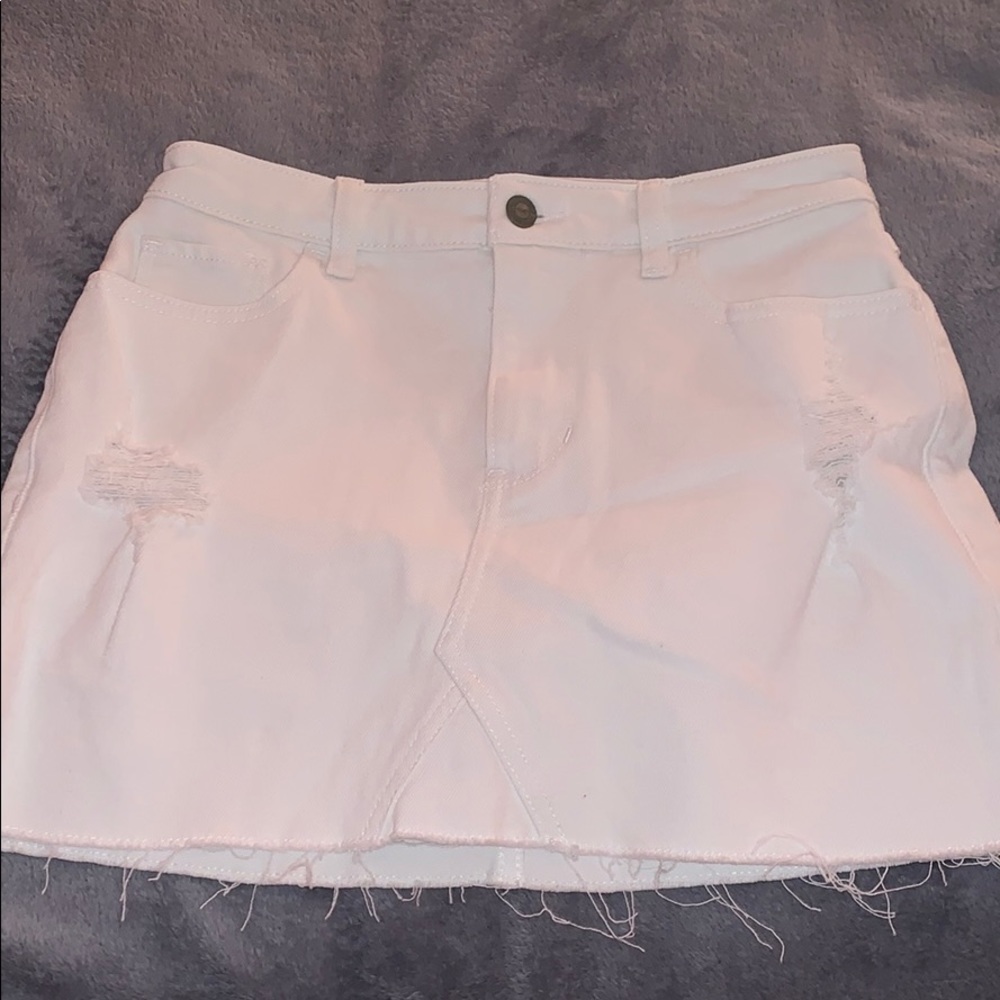 white skirt
